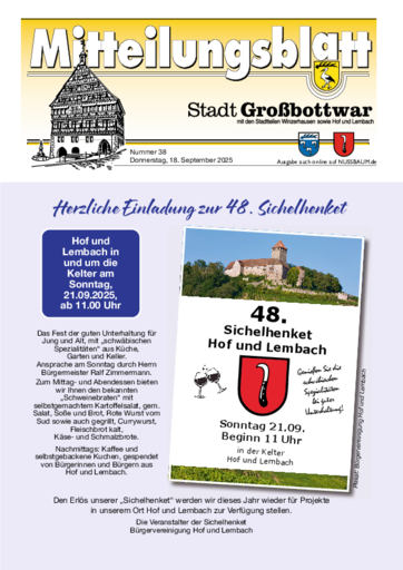 NUSSBAUM+ Premium - Mitteilungsblatt Stadt Großbottwar