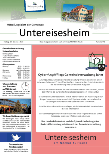 Ausgabe 43/2025 lesen