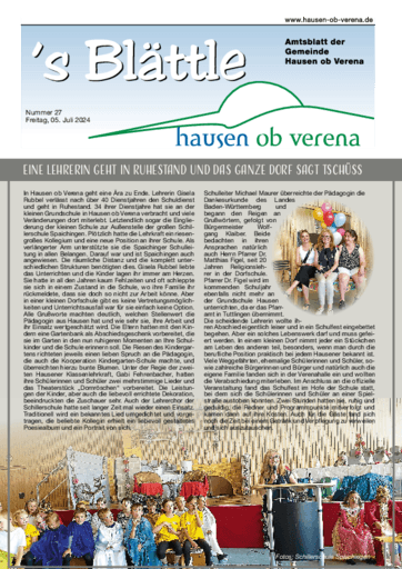Ausgabe 27/2024 lesen