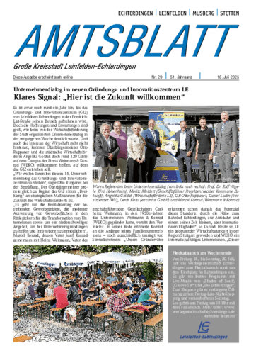 Ausgabe 29/2025 lesen