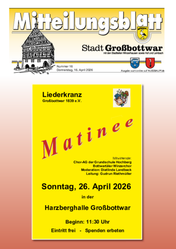 NUSSBAUM+ Premium - Mitteilungsblatt Stadt Großbottwar