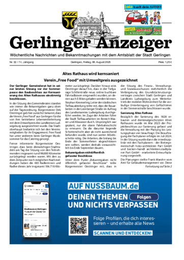 Ausgabe 32/2025 lesen