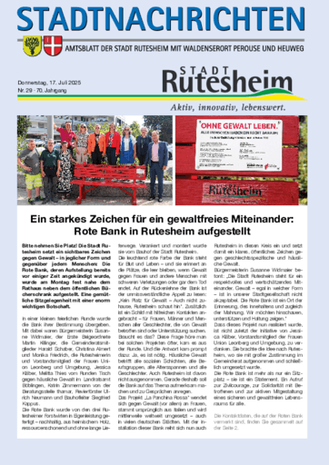 Ausgabe 29/2025 lesen