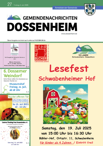 Ausgabe 27/2025 lesen