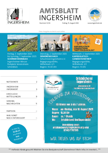 Ausgabe 33/2025 lesen