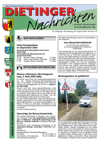 Ausgabe 35/2024 lesen