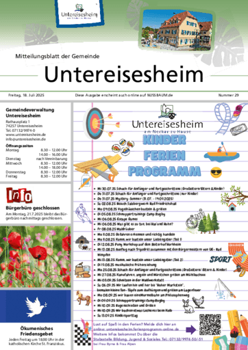 Ausgabe 29/2025 lesen