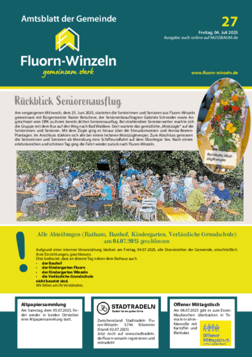 Ausgabe 27/2025 lesen