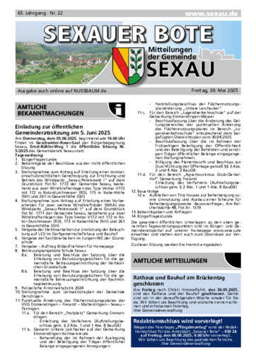 Ausgabe 22/2025 lesen