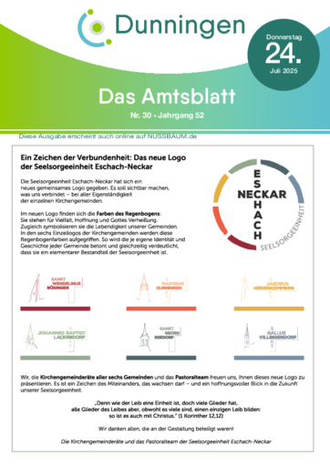 NUSSBAUM+ Premium - Amtsblatt der Gemeinde Dunningen