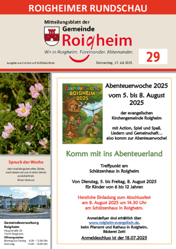 Ausgabe 29/2025 lesen