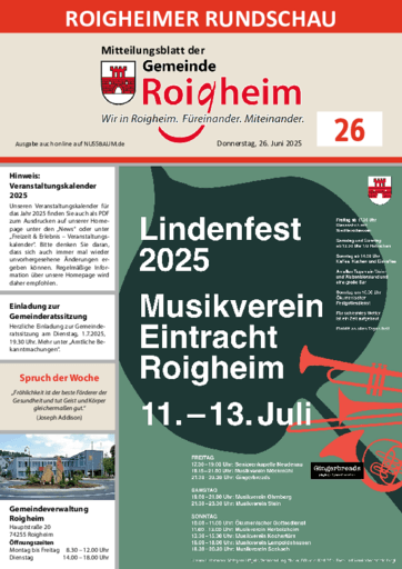 Ausgabe 26/2025 lesen