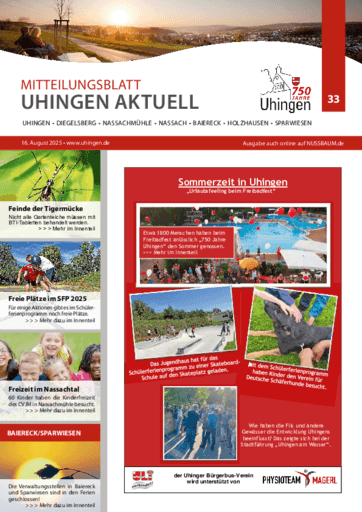 Ausgabe 33/2025 lesen