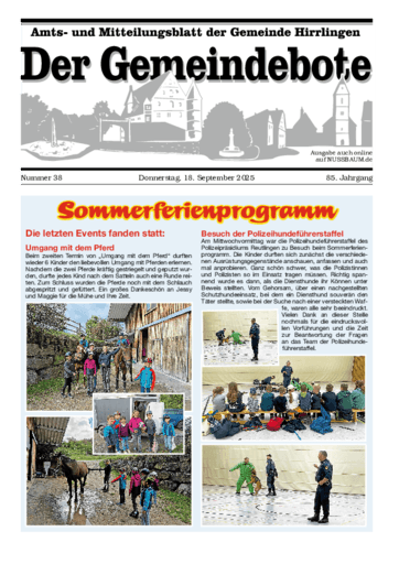 Ausgabe 38/2025 lesen