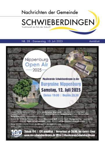 NUSSBAUM+ Premium - Nachrichten der Gemeinde Schwieberdingen