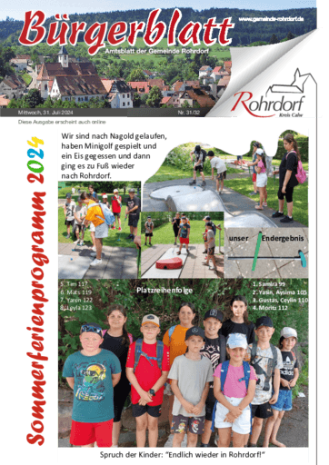 Ausgabe 31/2024 lesen