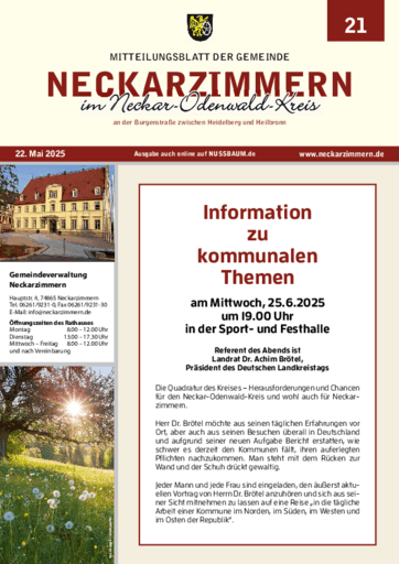 Ausgabe 21/2025 lesen