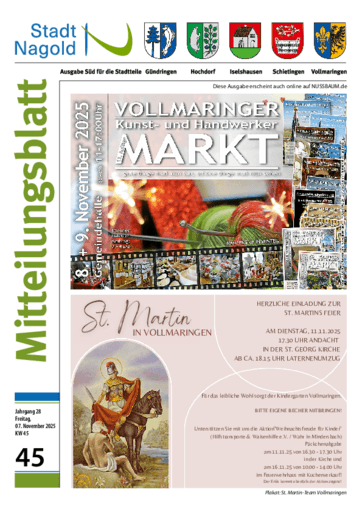 Ausgabe 45/2025 lesen