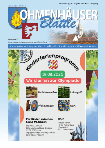 Ausgabe 32/2025 lesen