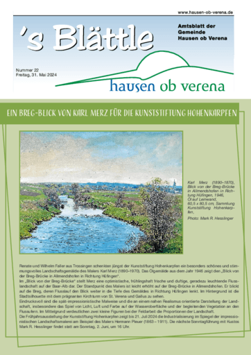 Ausgabe 22/2024 lesen