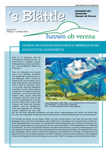 Ausgabe 41/2024 lesen