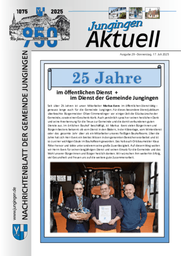 Ausgabe 29/2025 lesen