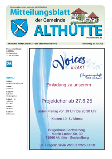 Ausgabe 26/2025 lesen