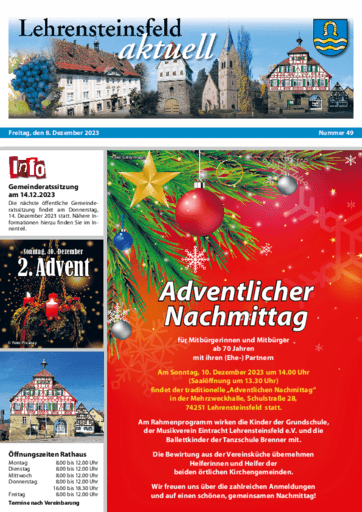 Ausgabe 49/2023 lesen