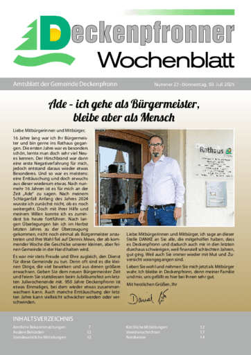 Ausgabe 27/2025 lesen