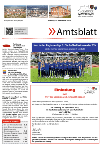 Ausgabe 38/2025 lesen