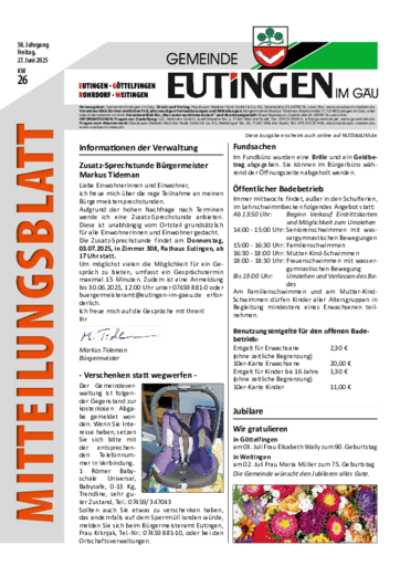Ausgabe 26/2025 lesen
