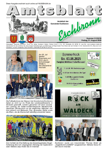Ausgabe 31/2025 lesen