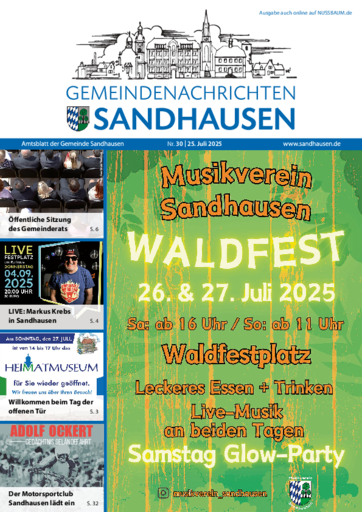 NUSSBAUM+ Premium - Amtsblatt der Gemeinde Sandhausen