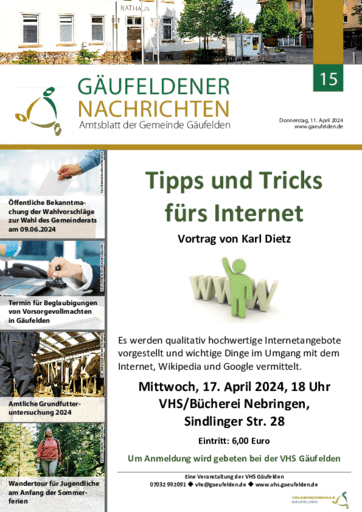 Ausgabe 15/2024 lesen