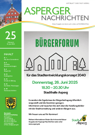 Ausgabe 25/2025 lesen