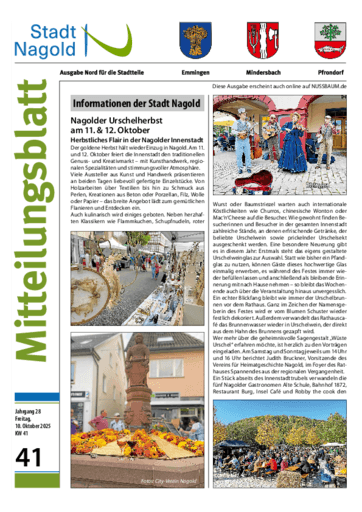 Ausgabe 41/2025 lesen