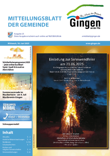 Ausgabe 25/2025 lesen