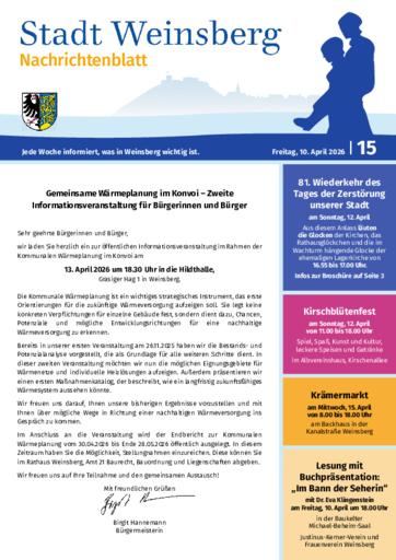 NUSSBAUM+ Premium - Nachrichtenblatt für die Stadt Weinsberg