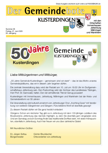 Ausgabe 26/2025 lesen