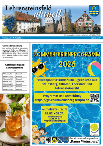 Ausgabe 27/2025 lesen