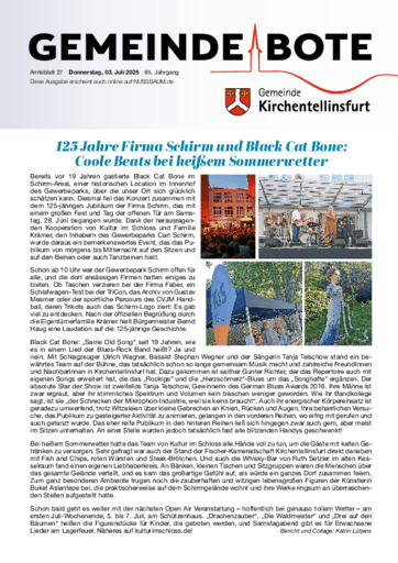 Ausgabe 27/2025 lesen