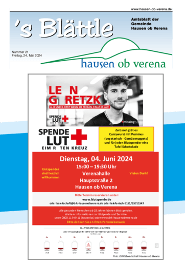 Ausgabe 21/2024 lesen
