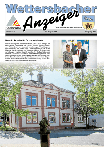 Ausgabe 31/2024 lesen