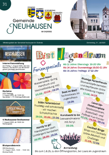 NUSSBAUM+ Premium - Mitteilungsblatt Gemeinde Neuhausen im Enzkreis
