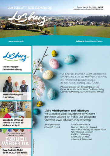 NUSSBAUM+ Premium - Amtsblatt der Gemeinde Loßburg