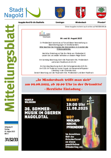 Ausgabe 31/2025 lesen
