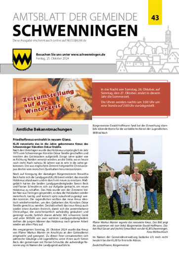 Ausgabe 43/2024 lesen