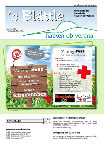 Ausgabe 21/2025 lesen
