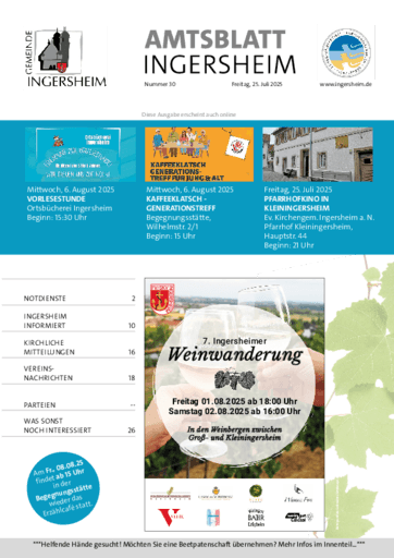 Ausgabe 30/2025 lesen
