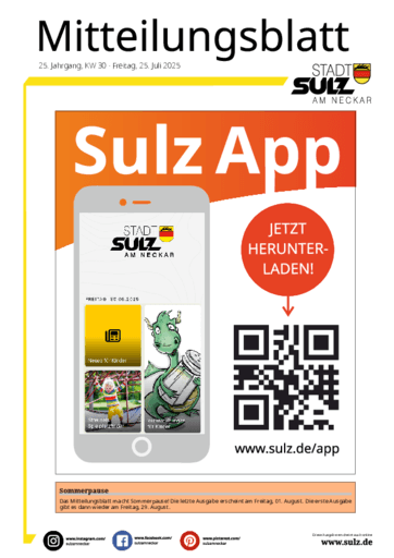 Ausgabe 30/2025 lesen